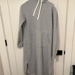 Lands' End Heather Gray Hooded Sweatshirt